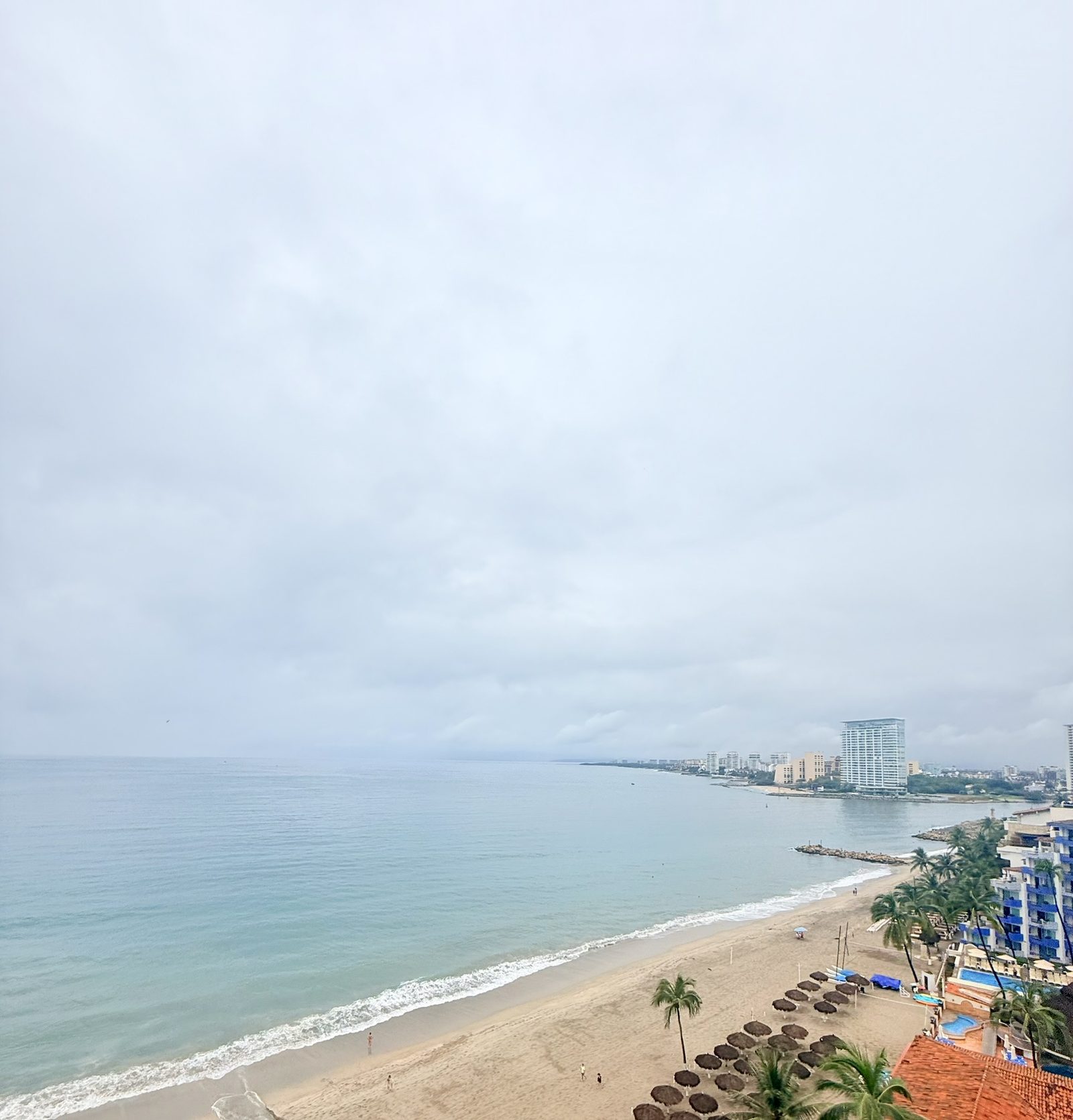 Vista de playa desde propiedad avaluada